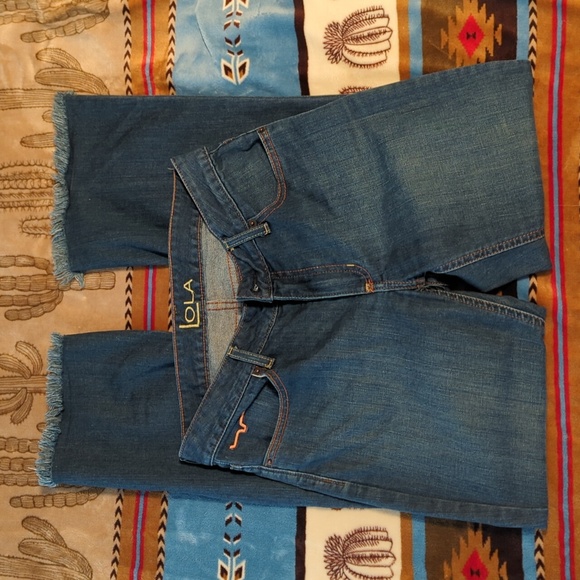 Kimes Ranch Lola Raw Hem Jeans Size 4x32 - Picture 3 of 6